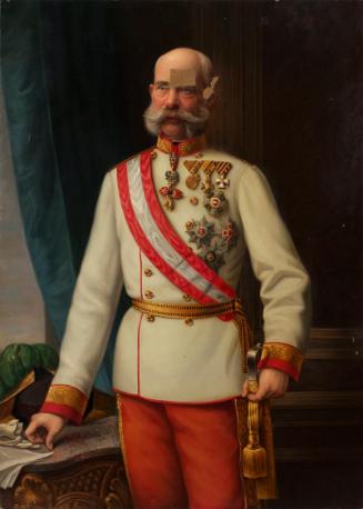 Kaiser Franz Joseph I., um 1900, Öl auf Leinwand, ungerahmt: 132 × 94,5 cm, Dauerleihgabe aus P…