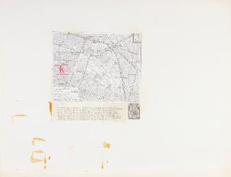 Felix Kalmar, Paris, 1970, Collage, 50 x 65 cm, Belvedere, Wien, Inv.-Nr. 10636/3
