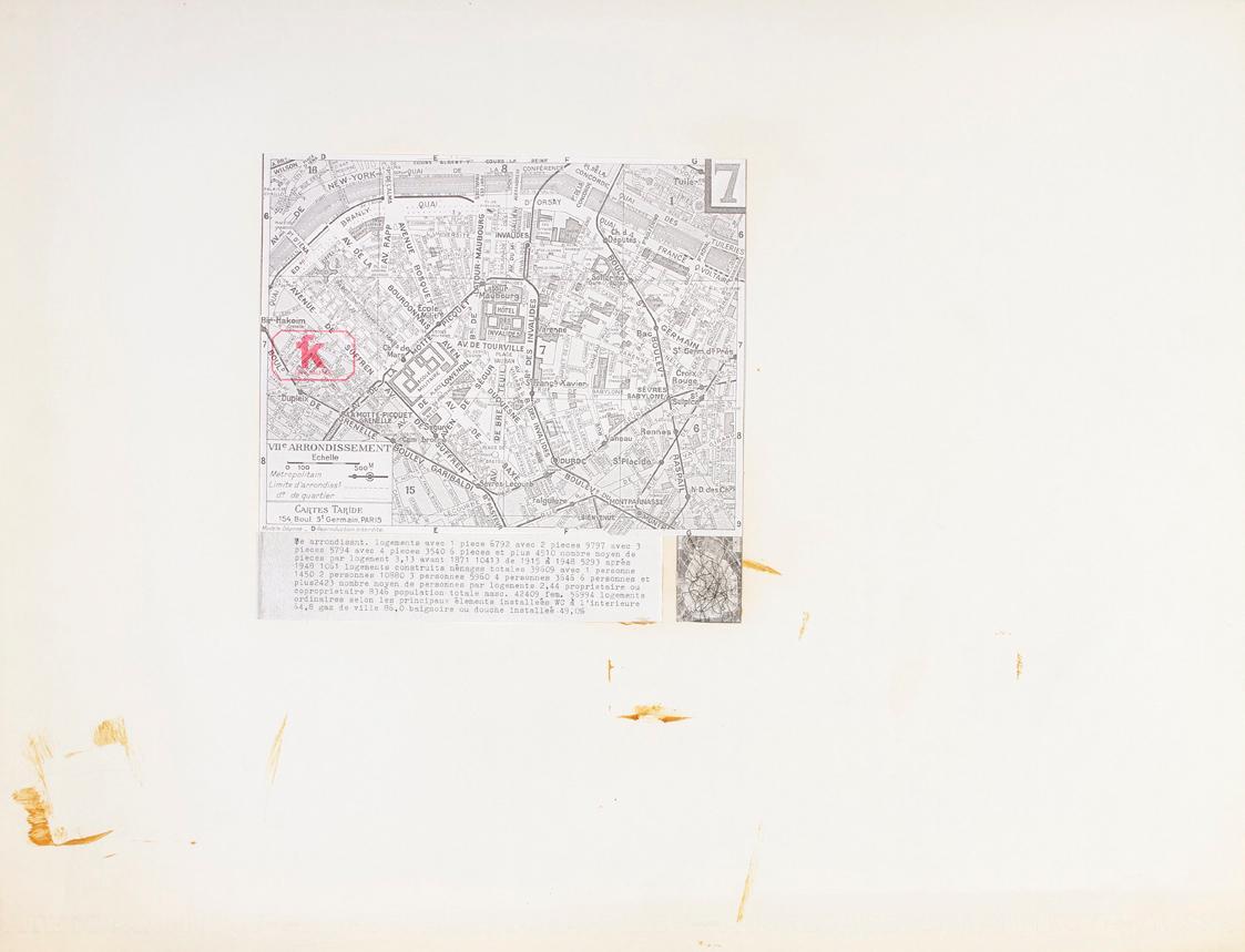 Felix Kalmar, Paris, 1970, Collage, 50 x 65 cm, Belvedere, Wien, Inv.-Nr. 10636/6
