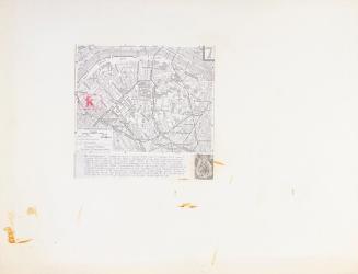 Felix Kalmar, Paris, 1970, Collage, 50 x 65 cm, Belvedere, Wien, Inv.-Nr. 10636/6
