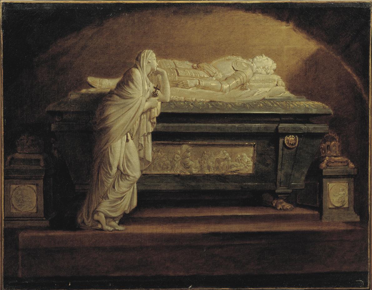 Friedrich Heinrich Füger, Das Grabmal Kaiser Leopolds II. von Franz Anton Zauner in der Augusti…