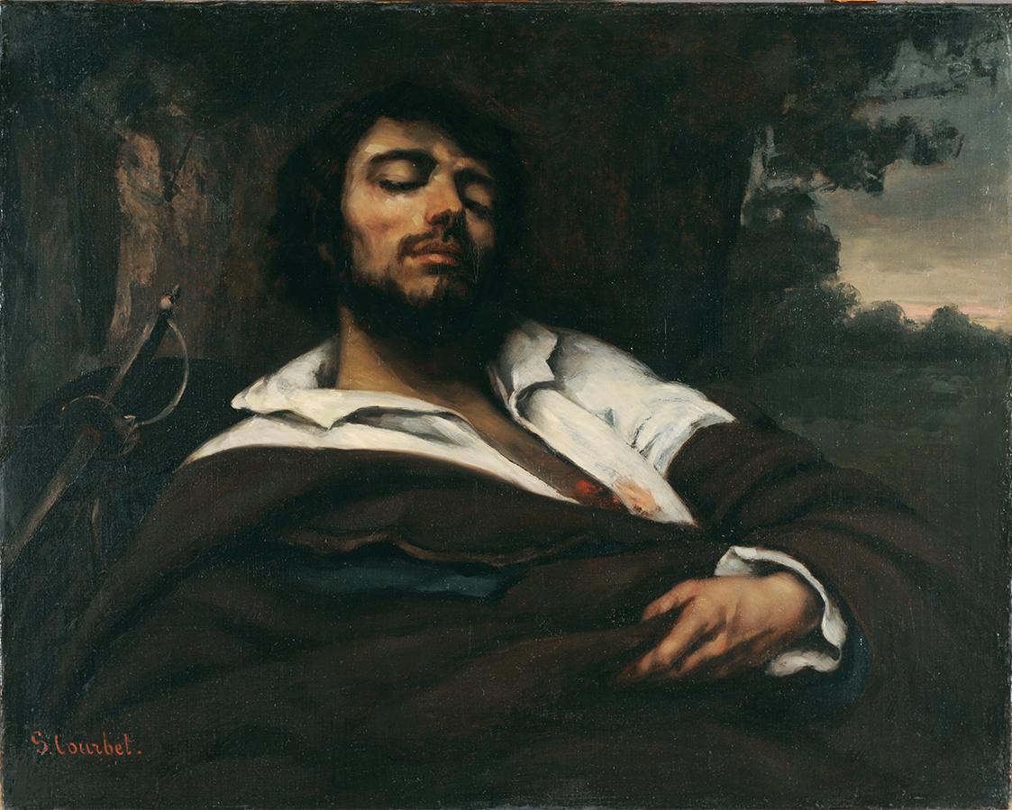 Gustave Courbet, Der Verwundete, um 1866, Öl auf Leinwand, 79,5 x 99,5 cm, Belvedere, Wien, Inv ...