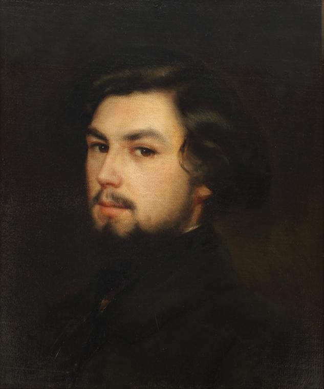 Karl Kronberger, Selbstbildnis, um 1865, Öl auf Leinwand, 52 x 42 cm, Belvedere, Wien, Inv.-Nr.…
