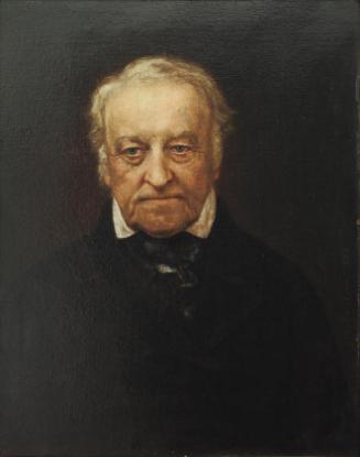Johann Baptist Reiter, Der Geologe Dr. Ami (Amedée) Boué, 1878, Öl auf Leinwand, 49,7 x 63 cm, …