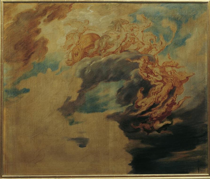 Hans Canon, Der Sieg des Lichtes über die Finsternis, 1884-1885, Öl auf Leinwand, 103 x 123 cm,…
