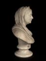 Caspar von Zumbusch, Helene Billroth, die Gattin des Chirurgen Theodor Billroth, 1887, Marmor, …