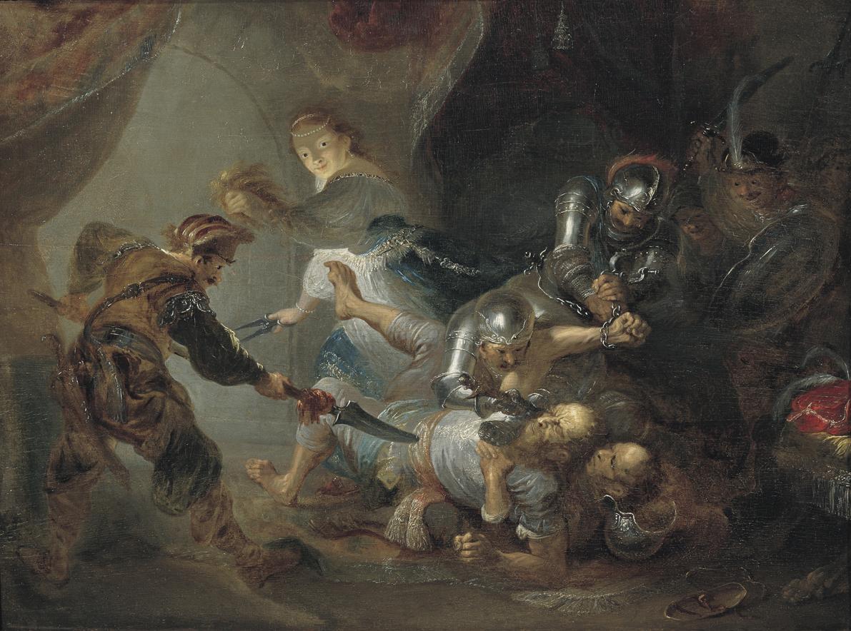 Franz Anton Maulbertsch, Die Blendung des Samson, 1787/1790, Öl auf Holz, 41 x 55 cm, Belvedere…