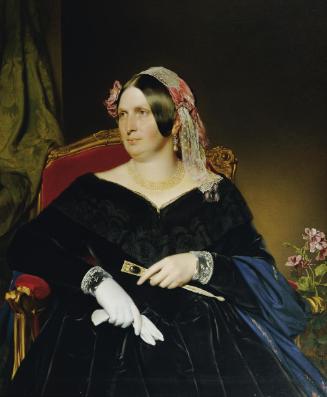 Franz Eybl, Dame im Lehnstuhl, 1846, Öl auf Leinwand, 111 x 91 cm, Belvedere, Wien, Inv.-Nr. 23…
