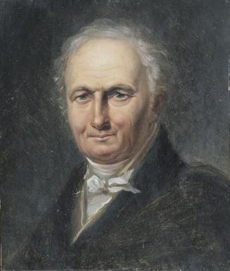 Josef Lambert Denk, Herrenbildnis, um 1828, Öl auf Papier, 21,5 x 18 cm, Belvedere, Wien, Inv.-…