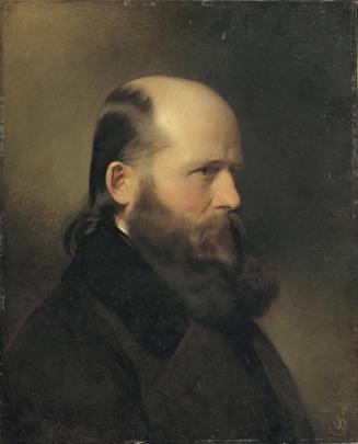 Franz Eybl, Der Schriftsteller und Musiker Dr. Groß, 1849, Öl auf Holz, 56 x 44,3 cm, Belvedere…