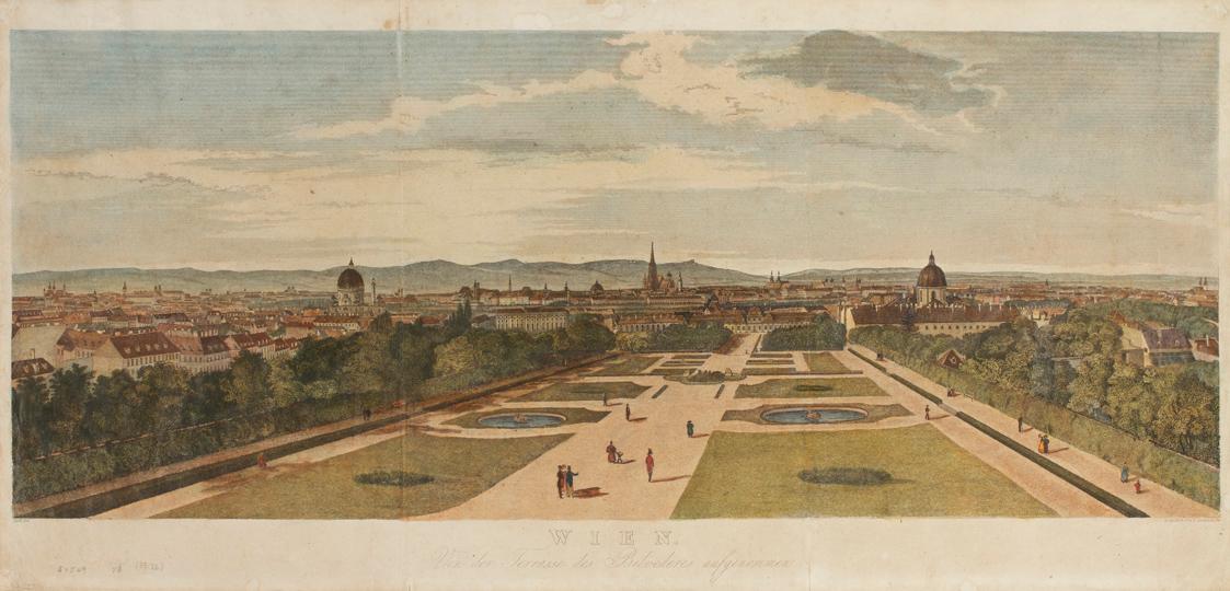 Leopold Zechmayer nach Karl Russ, Wien (Von der Terrasse des Belvedere aufgenommen), undatiert,…