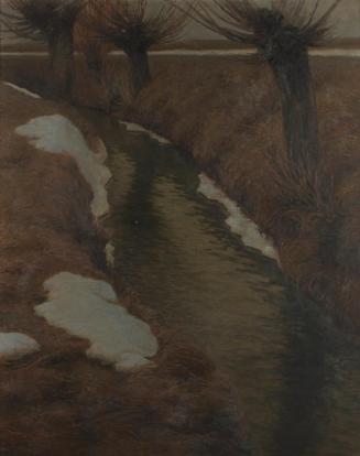 Hans Ranzoni der Ältere d. Ä., Tauwetter, um 1900, Öl auf Leinwand, 150 x 120 cm, Belvedere, Wi…