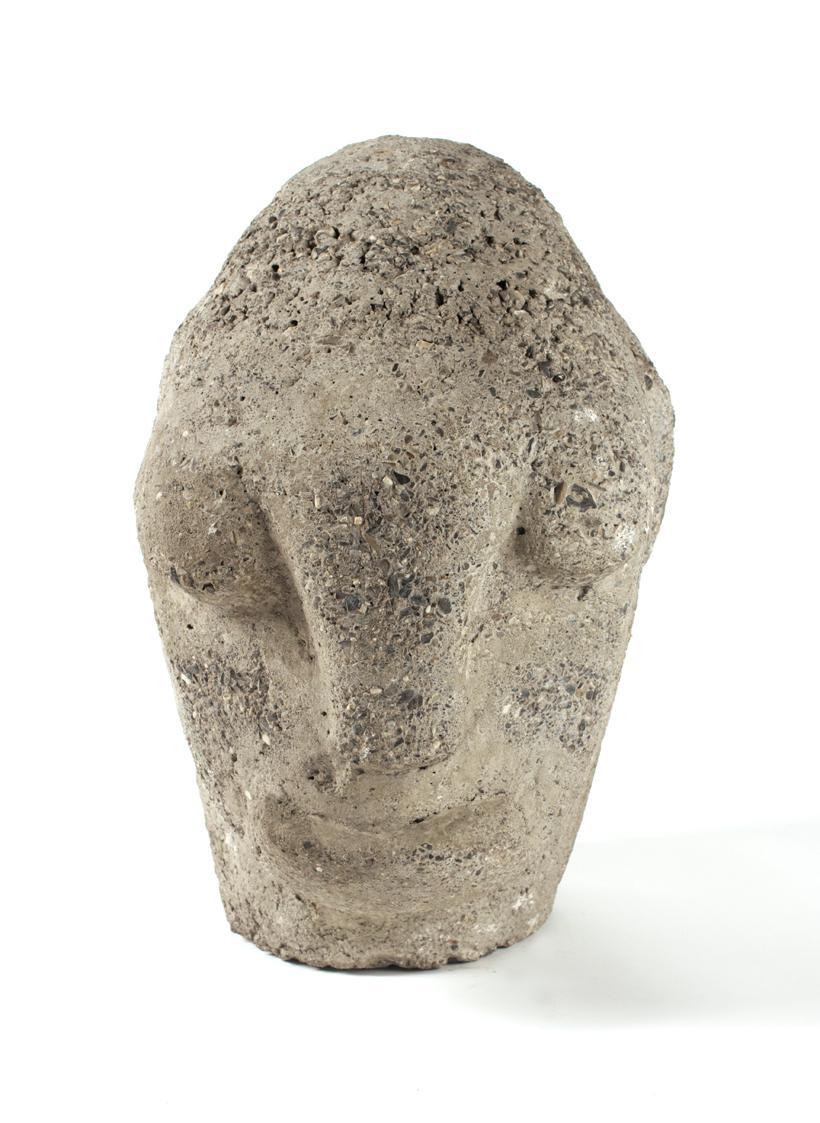 Walter Salzmann, Kopf, 1957, Beton, 45 × 30 × 37 cm, Artothek des Bundes, Dauerleihgabe im Belv…