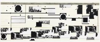 Carola Dertnig, Again Audience / Collage 8, 2012, Collage, 123,4 × 300 cm, Belvedere, Wien, Inv…