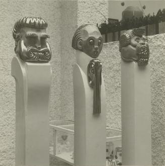 Moriz Nähr, Ferdinand Andri, Drei Skulpturen in der 15. Ausstellung der Wiener Secession, 1902,…