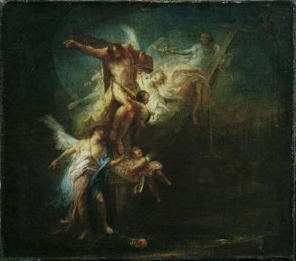 Johann Wolfgang Baumgartner, Christus nimmt den guten Schächer in den Himmel auf, um 1750/1760,…