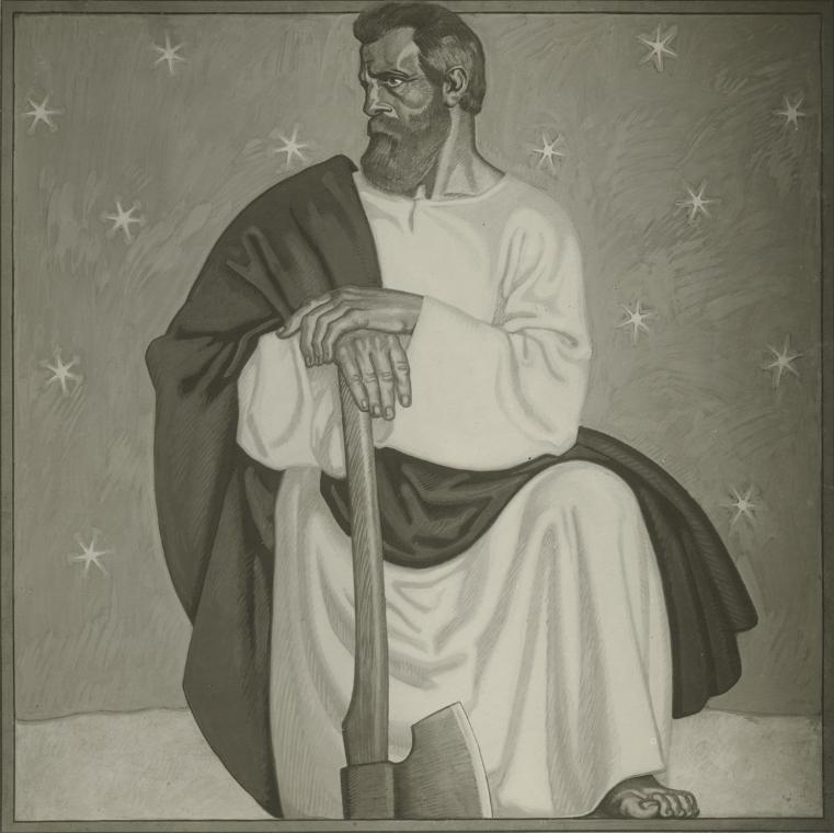 Moriz Nähr, Ferdinand Andri, Hl. Mathias, undatiert, Silbergelatineabzug, Blattmaße: 32,9 × 24,…