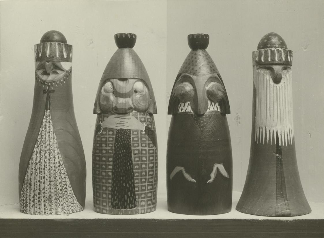 Moriz Nähr, Ferdinand Andri, Spielfiguren, 1903, Fotografie, 24,9 × 33 cm, Belvedere, Wien, Inv ...