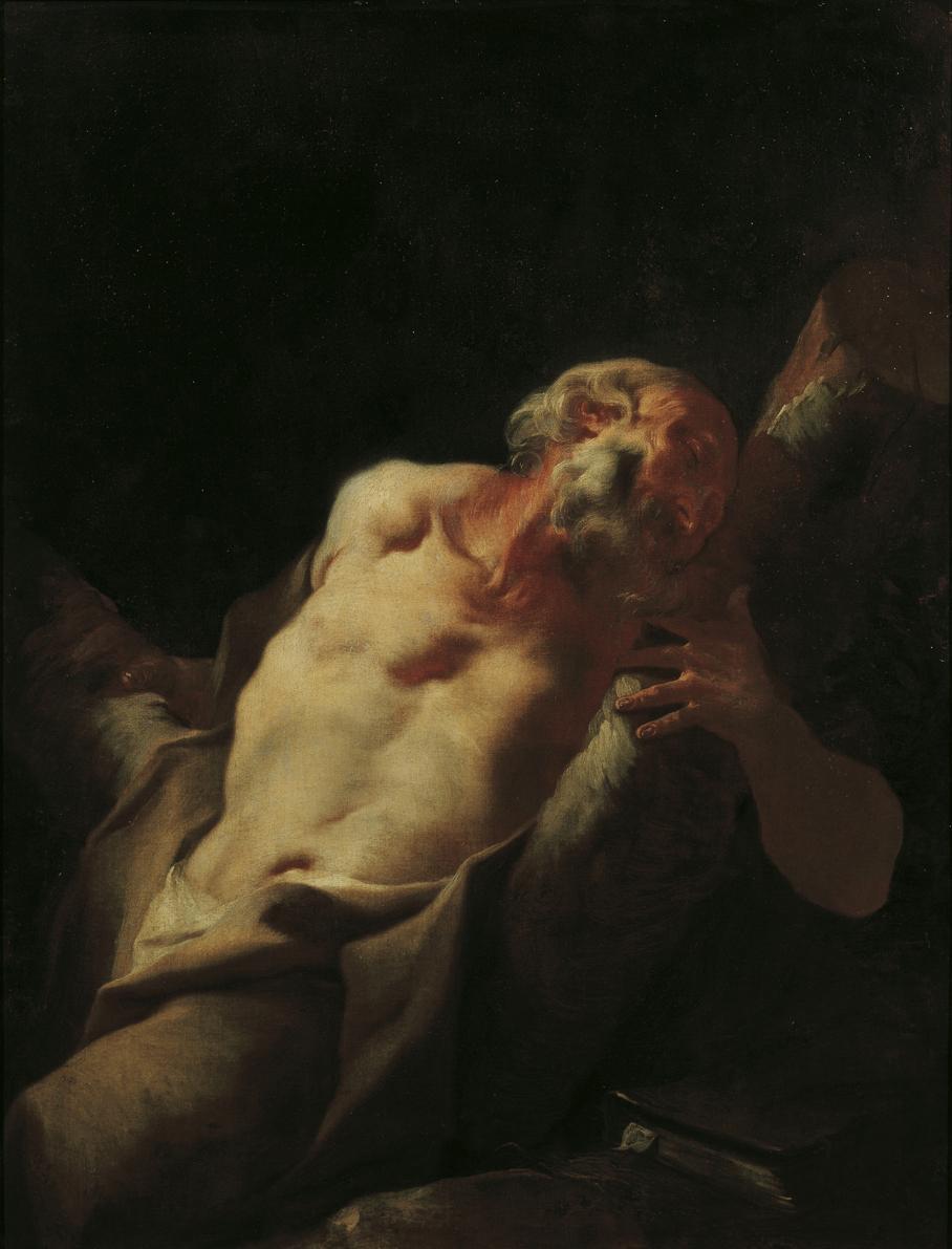 Paul Troger, Der Apostel Andreas, um 1738, Öl auf Leinwand, 123 x 93 cm, Belvedere, Wien, Inv.-…