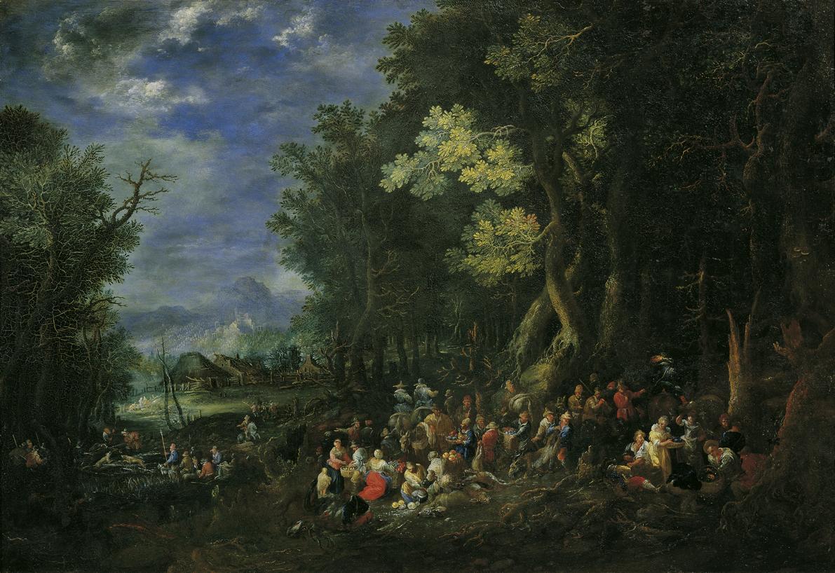 Johann Jakob Hartmann, Die Erde (Die vier Elemente), Öl auf Kupfer, 53 x 76 cm, Belvedere, Wien…