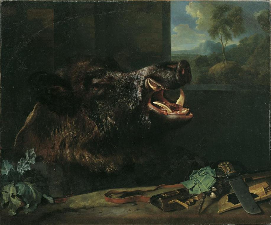 Johann Georg de Hamilton, Wildschweinstillleben, 1718, Öl auf Leinwand, 88 x 106 cm, Belvedere, ...