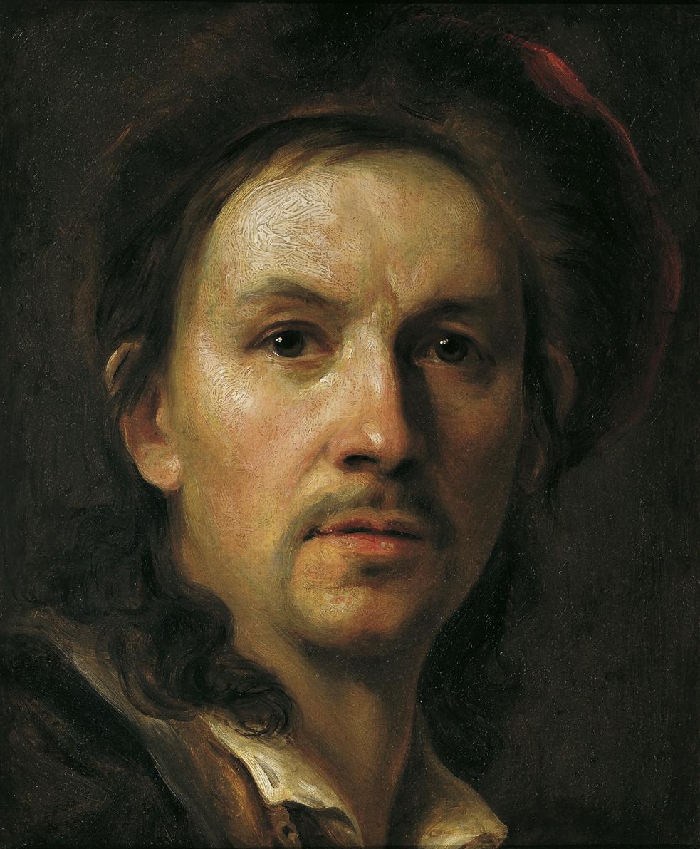 Johann Kupetzky, Selbstbildnis (Studie zum großen Selbstbildnis an der Staffelei von 1709), um …