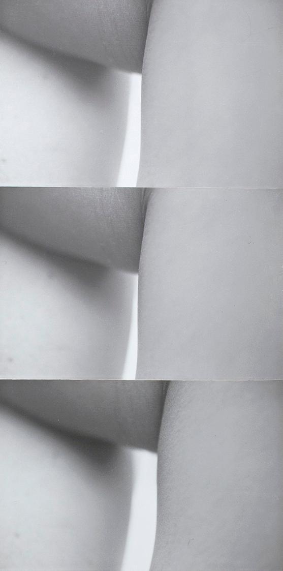 Friederike Pezold, Ohne Titel, 1973/1974, Schwarzweißfoto, 57,2 × 27,7 cm, Belvedere, Wien, Inv…