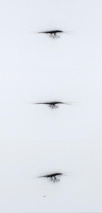 Frederike Pezold, Nabel-Stück, 1975, Schwarzweißfoto, 56,2 × 27,2 cm, Belvedere, Wien, Inv. Nr.…