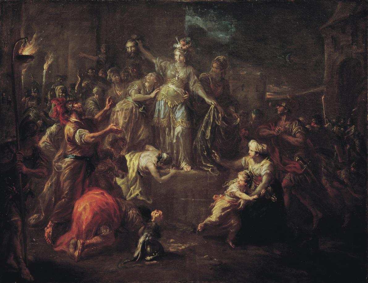 Martin Johann Schmidt, Judith mit dem Haupt des Holofernes, 1785, Öl auf Leinwand, 64 x 84 cm,  ...