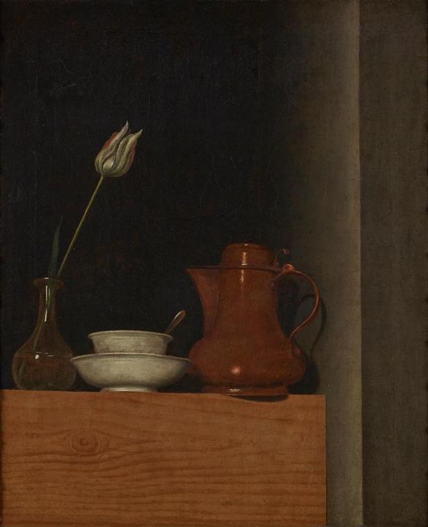 Anna Maria Punz, Stillleben mit Krug und Tulpe, 1754, Öl auf Leinwand, 53 x 43,5 cm, Belvedere, ...