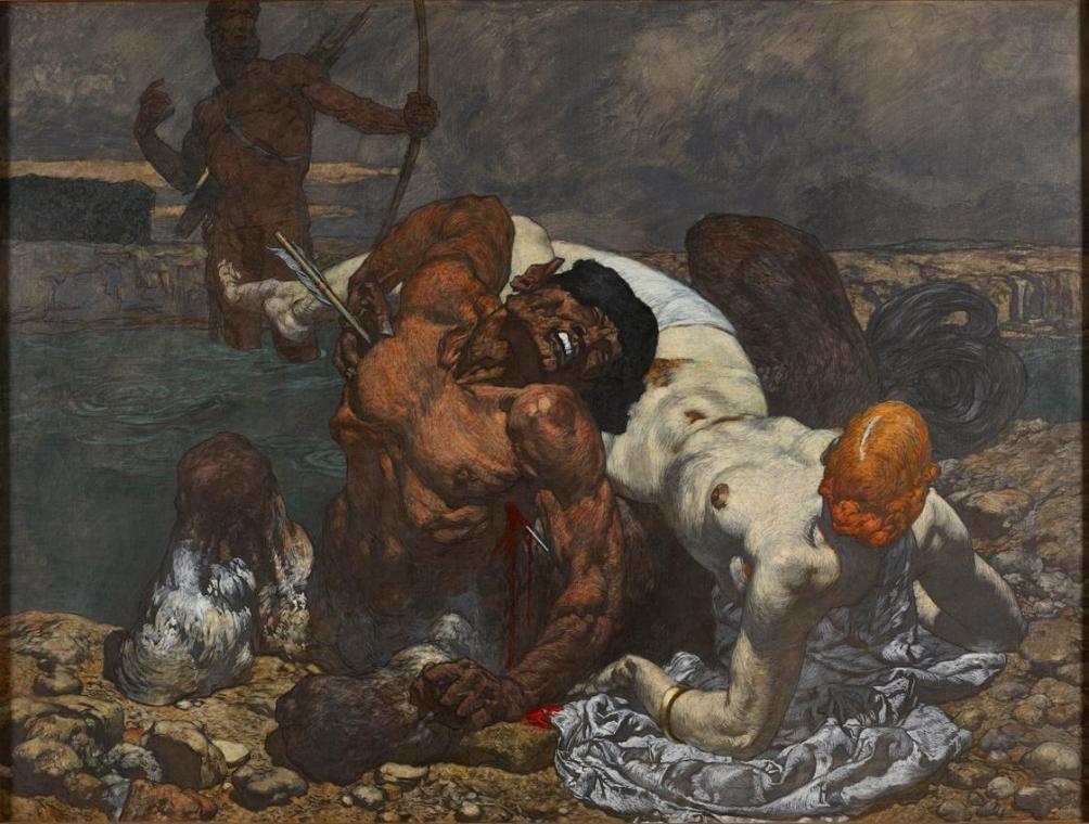 Alexander Rothaug, Nessus, um 1930, Öl auf Leinwand, 140 x 187 cm, Belvedere, Wien, Inv.-Nr. 40…