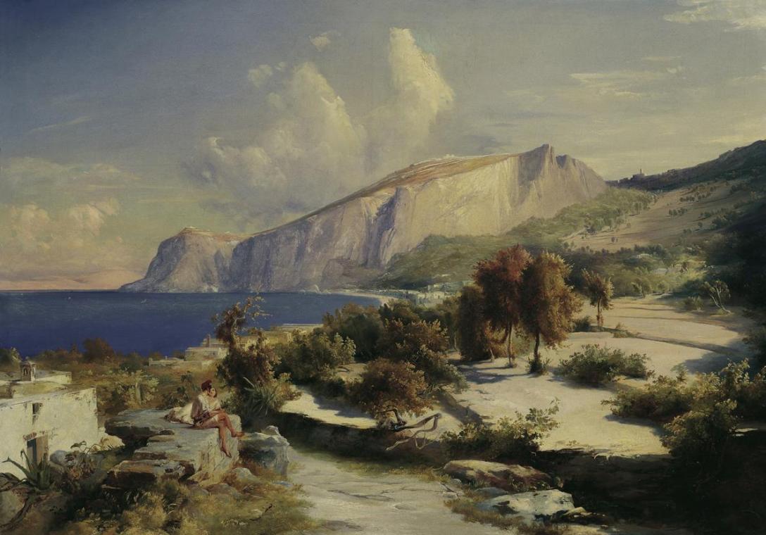 Carl Blechen, Nachmittag auf Capri, um 1829, Öl auf Leinwand, 91 x 130 cm, Belvedere, Wien, Inv…