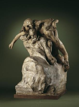 Auguste Rodin, Entwurf für ein Denkmal für Victor Hugo (1802-1885), um 1886, Terrakotta, 72 x 6…