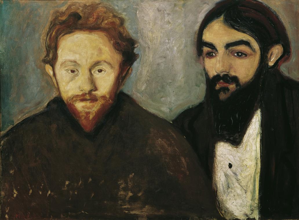 Edvard Munch, Der Maler Paul Hermann und der Arzt Paul Contard, 1897, Öl auf Leinwand, 54 x 73 …