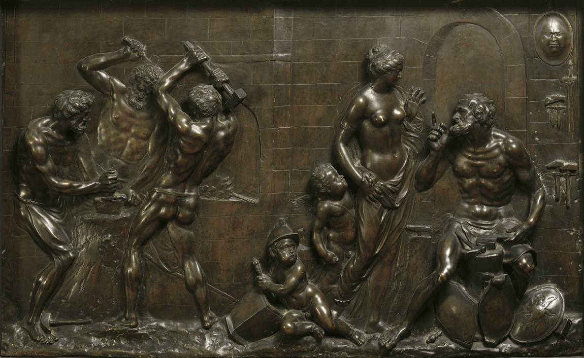 Georg Raphael Donner, Venus in der Schmiede des Vulkan, um 1735, Bronze, 61 x 99 cm, Belvedere,…