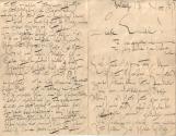 Gustav Klimt, Brief von Gustav Klimt an Emilie Flöge, 18.11.1895, Schwarze Tusche auf Papier, 2…