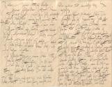 Gustav Klimt, Brief von Gustav Klimt an Emilie Flöge, 18.11.1895, Schwarze Tusche auf Papier, 2…