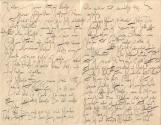 Gustav Klimt, Brief von Gustav Klimt an Emilie Flöge, 18.11.1895, Schwarze Tusche auf Papier, 2 ...