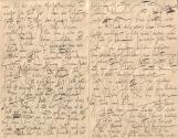 Gustav Klimt, Brief von Gustav Klimt an Emilie Flöge, 18.11.1895, Schwarze Tusche auf Papier, 2…