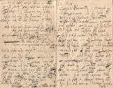 Gustav Klimt, Brief von Gustav Klimt an Emilie Flöge, 20.8.1896, Feder in schwarzer Tusche auf …
