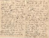 Gustav Klimt, Brief von Gustav Klimt an Emilie Flöge, 20.8.1896, Feder in schwarzer Tusche auf  ...