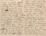 Gustav Klimt, Brief von Gustav Klimt an Emilie Flöge, 29.8.1896, Feder in schwarzer Tusche auf  ...