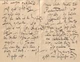 Gustav Klimt, Brief von Gustav Klimt an Emilie Flöge, um 1899, Feder in schwarzer Tusche auf Pa…