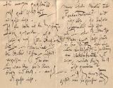 Gustav Klimt, Brief von Gustav Klimt an Emilie Flöge, um 1899, Feder in schwarzer Tusche auf Pa ...