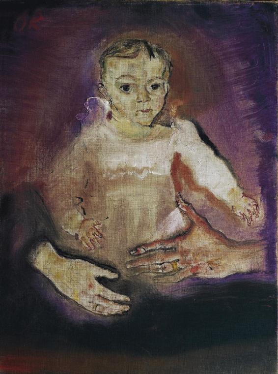 Oskar Kokoschka, Fred Goldman (Kind mit den Händen der Eltern), 1909, Öl auf Leinwand, 72 x 52 …