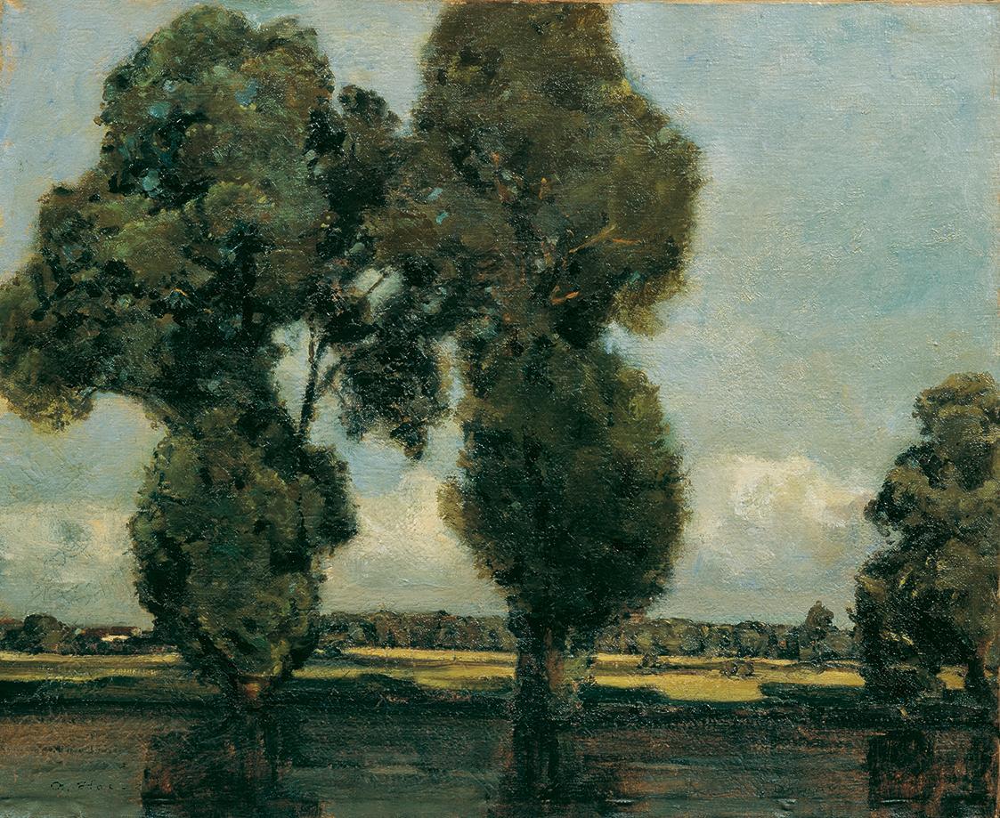 Adolf Hoelzel, Silberpappeln (Wasserpappeln), 1900, Öl auf Leinwand, 68 x 84,4 cm, Belvedere, W…
