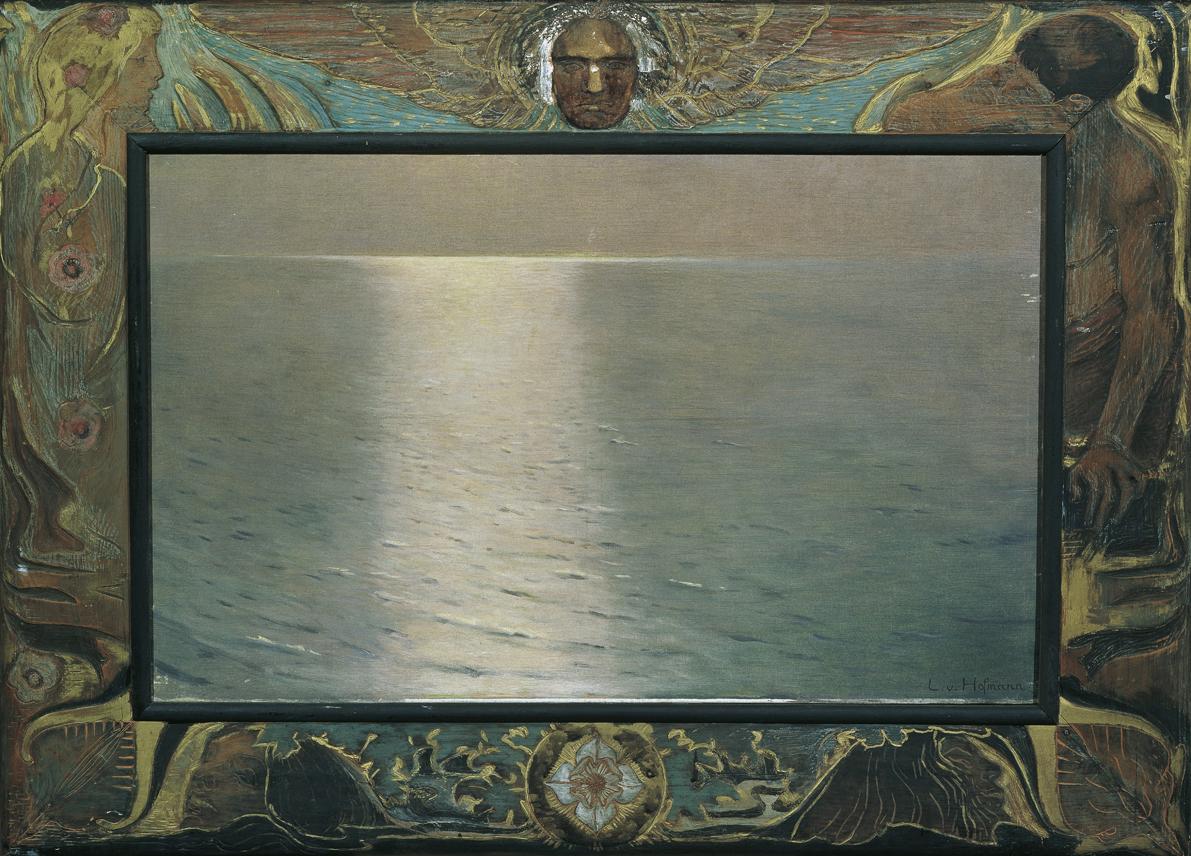 Ludwig von Hofmann, Largo (Sonnenuntergang), um 1898, Öl auf Leinwand, 74 x 119,5 cm, Belvedere…