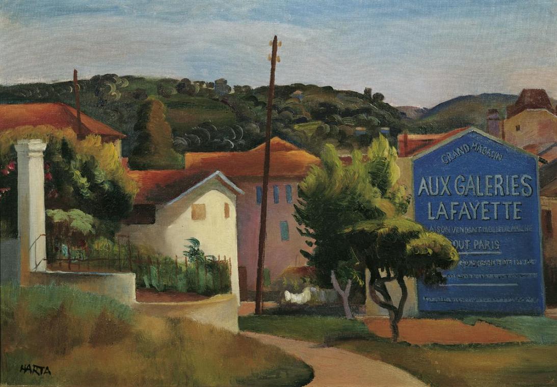 Felix Albrecht Harta, Cagnes, um 1927, Öl auf Leinwand, 46 x 65 cm, Belvedere, Wien, Inv.-Nr. 2 ...