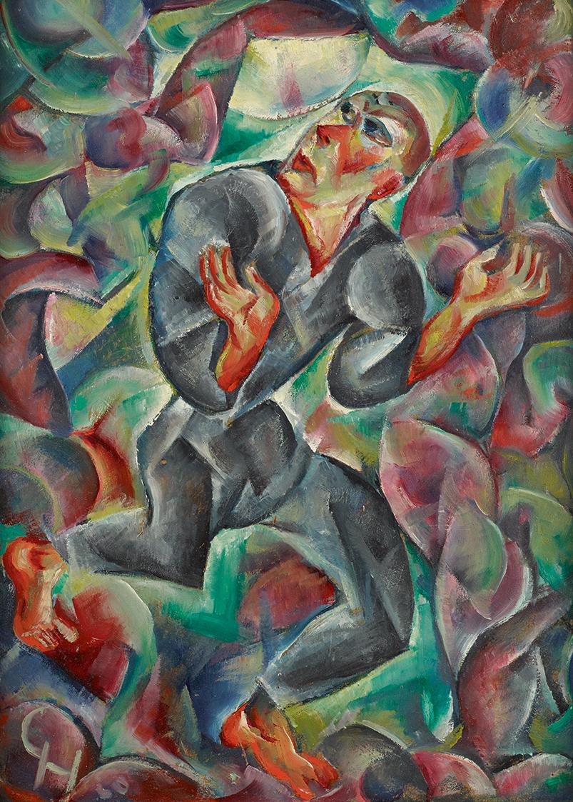 Carry Hauser, Im Wald, 1920, Öl auf Holz, 36,5 x 27,5 cm, Artothek des Bundes, Dauerleihgabe im…