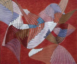Herbert Bayer, Transformations, 1949, Öl auf Holzfaserplatte, 50 x 60,4 cm, Belvedere, Wien, In…